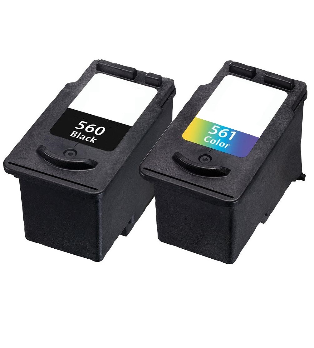 Canon PG-560 and CL-561 Black and Colour High Cap. Remanufactured Ink Cartridges